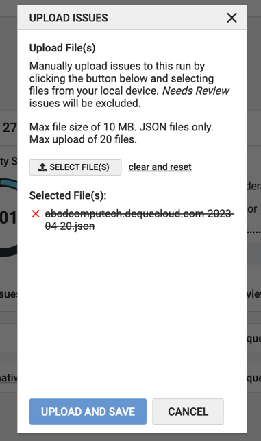 Problemas durante la subida