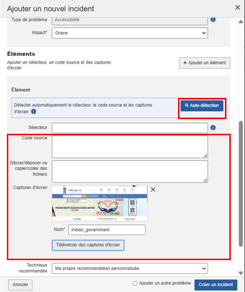 Télécharger des captures d'écran
