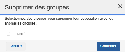 supprimer les problèmes des groupes