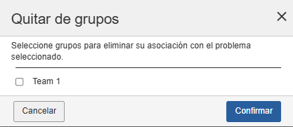 eliminar problemas de los grupos