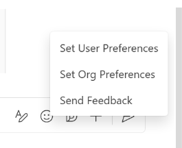 Axe Assistant Preferences and Feedback Dialog