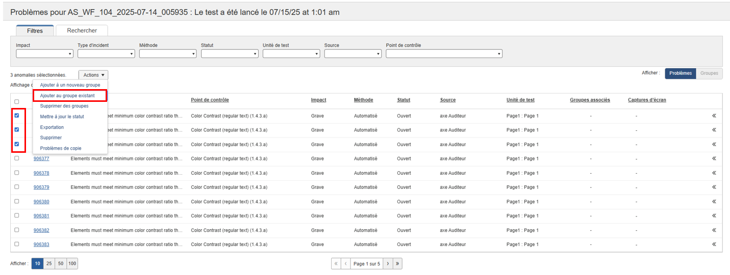 ajouter au groupe existant