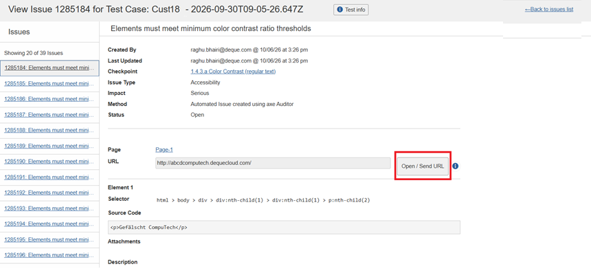 Open/Send URL for share-link reviewers