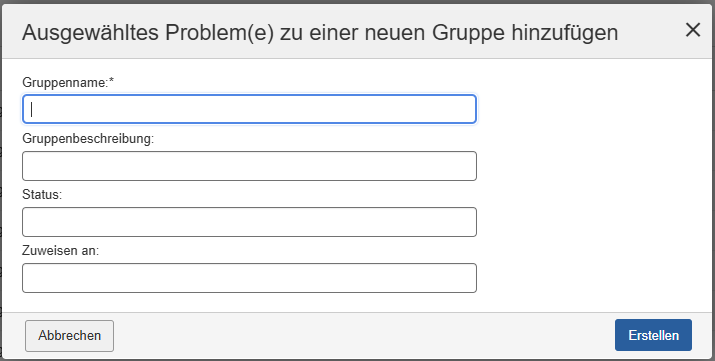 nieuwe groepsvelden - naam, beschrijving, status en toegewezen-aan