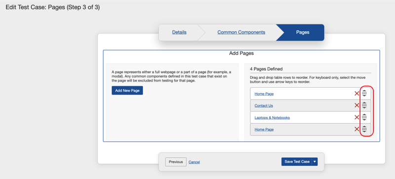 Réorganiser les pages