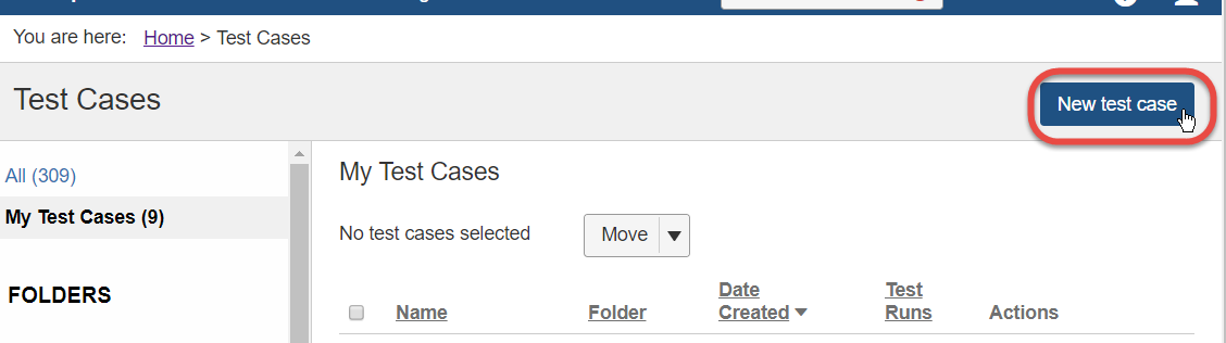 Nuevo caso de prueba