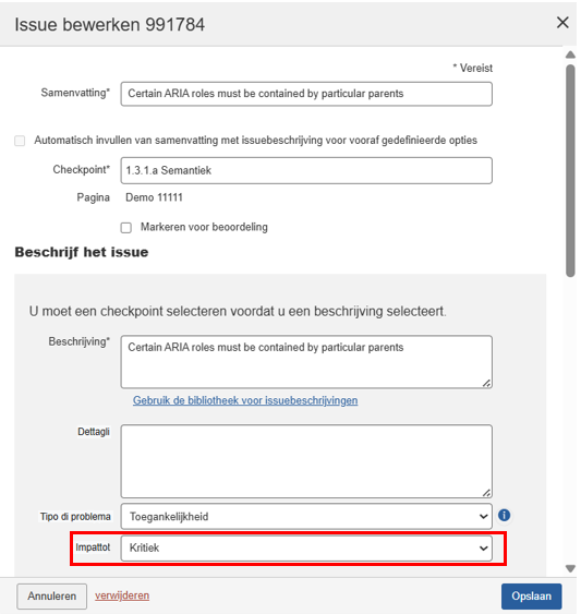 Samenvattingsrapport Toegankelijkheid