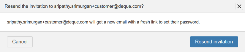Resend Invitation