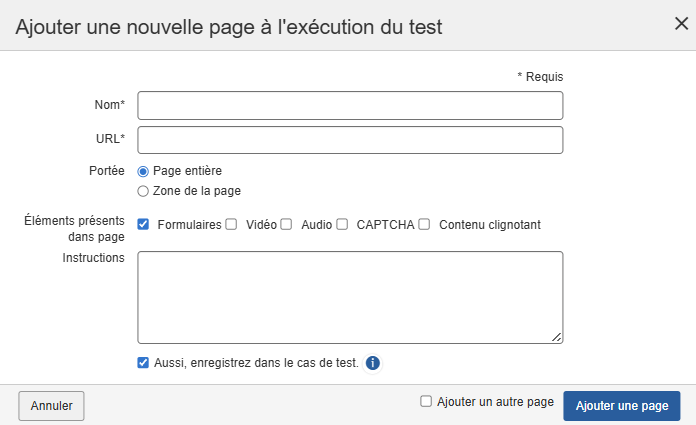Ajouter un nouveau composant ou une nouvelle page