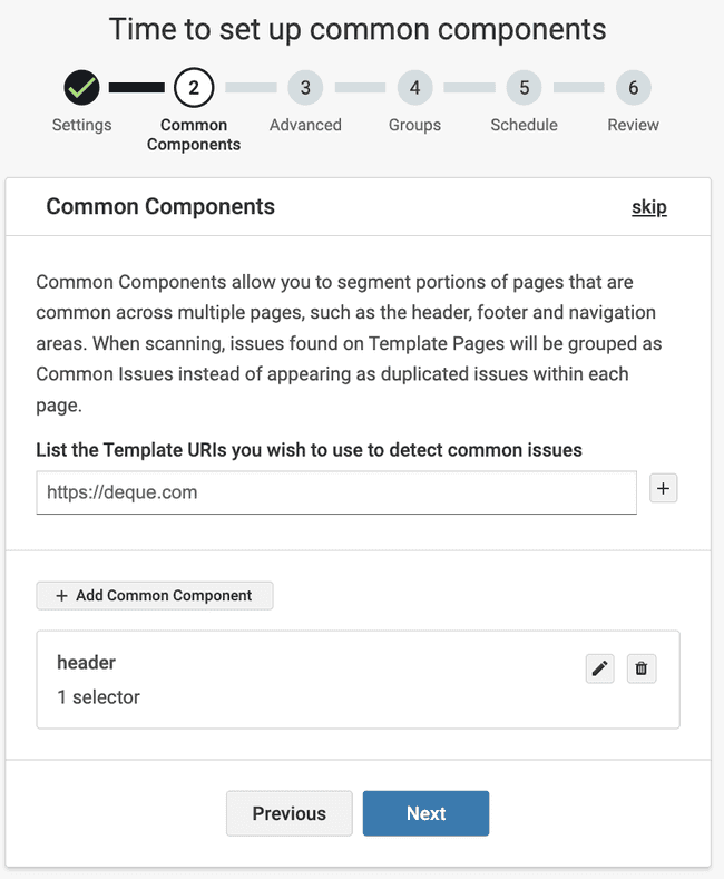 Add Common Component