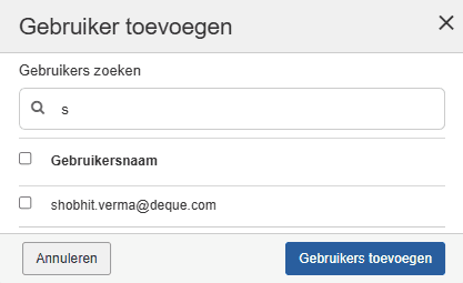 Gebruikers toevoegen
