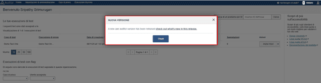 Notifiche di rilascio