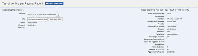 Scheda Pagine all'estrema destra selezionata