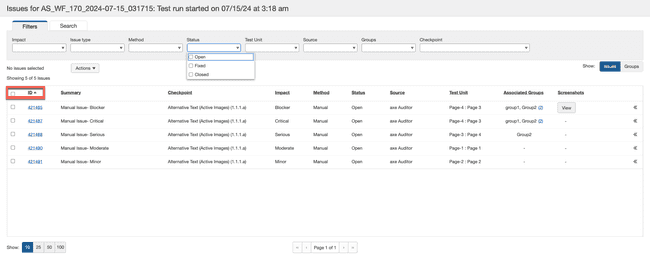 Clicking table column header to sort, click again to reverse sort
order