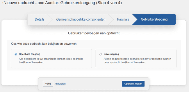 Gebruikers toevoegen aan Testcase