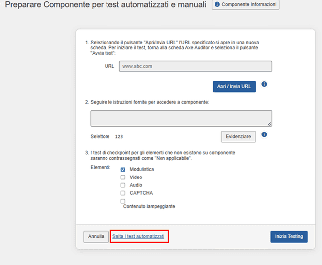 Skip Automatted Testing