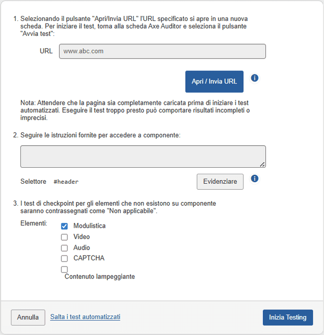 Skip Automatted Testing