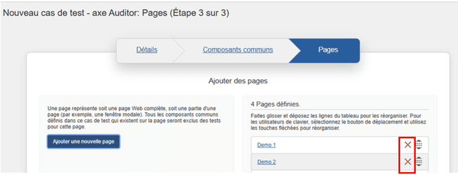 Suppression de pages