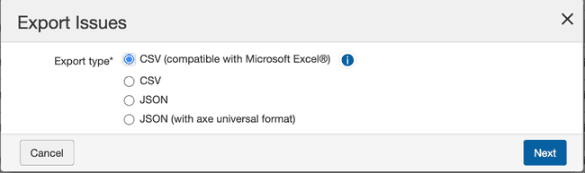 Export into a JSON File