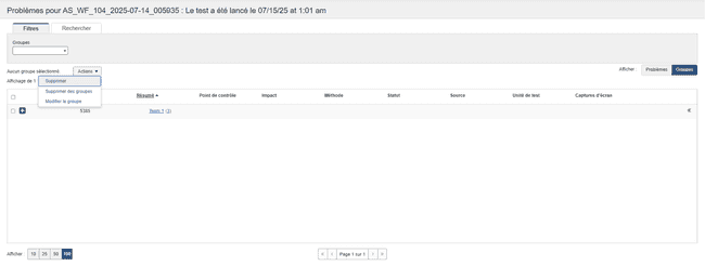 suppression du groupe