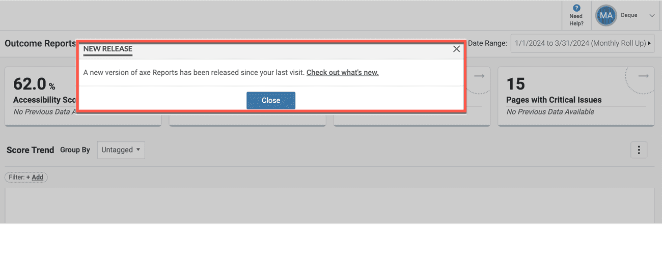 Getting Started with axe Reports Deque Docs