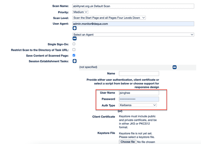 Support for Kerberos Authentication