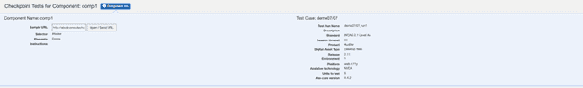 checkpoint info