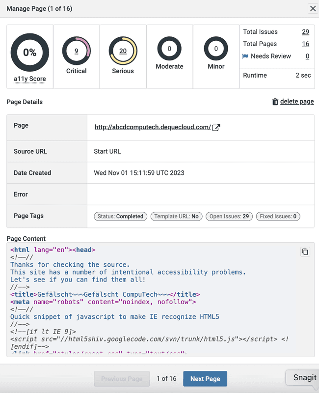 Manage Issues (Experimental View)