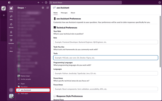 Slack Installation