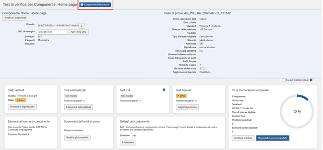 Fare clic sul pulsante Modifica pagina nella sezione Informazioni sulla pagina