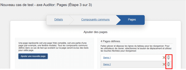 Réorganisation des pages